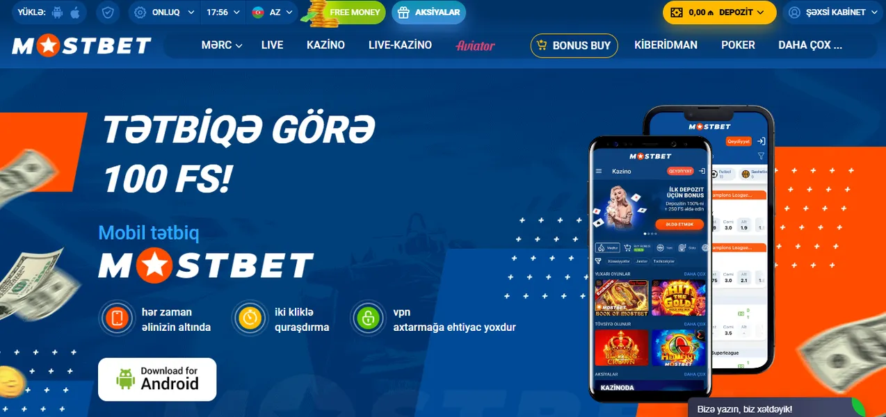 Smartfonda MostBet AZ üstünlükləri