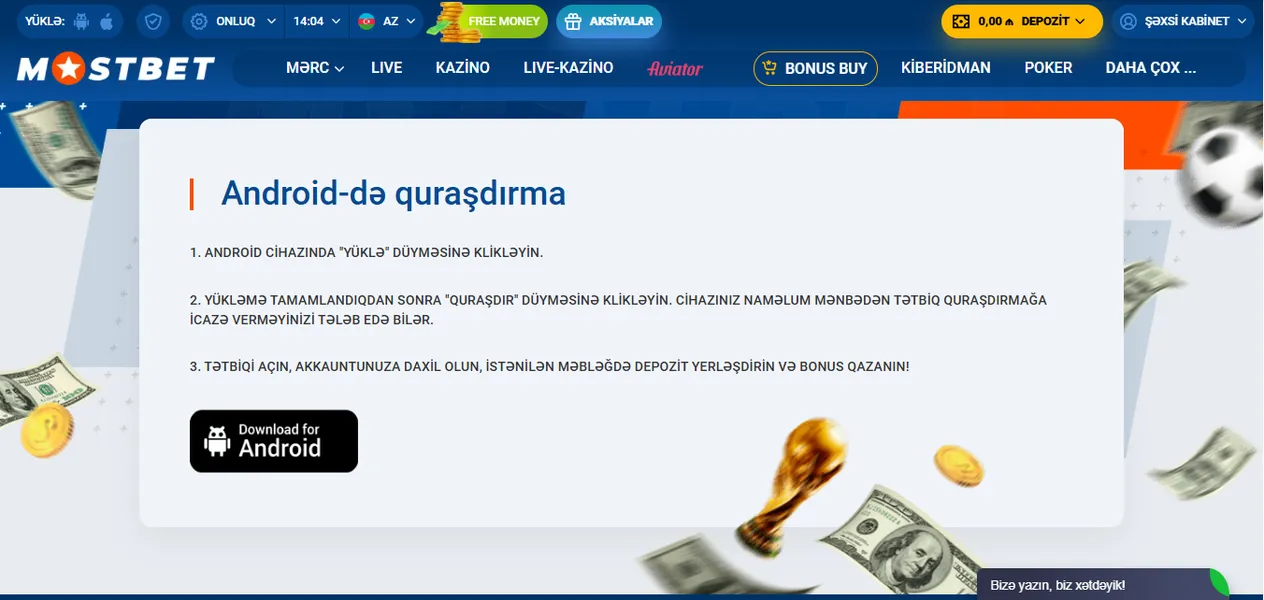 Mobil cihazlarda optimallaşdırma Mostbet indir vasitəsilə